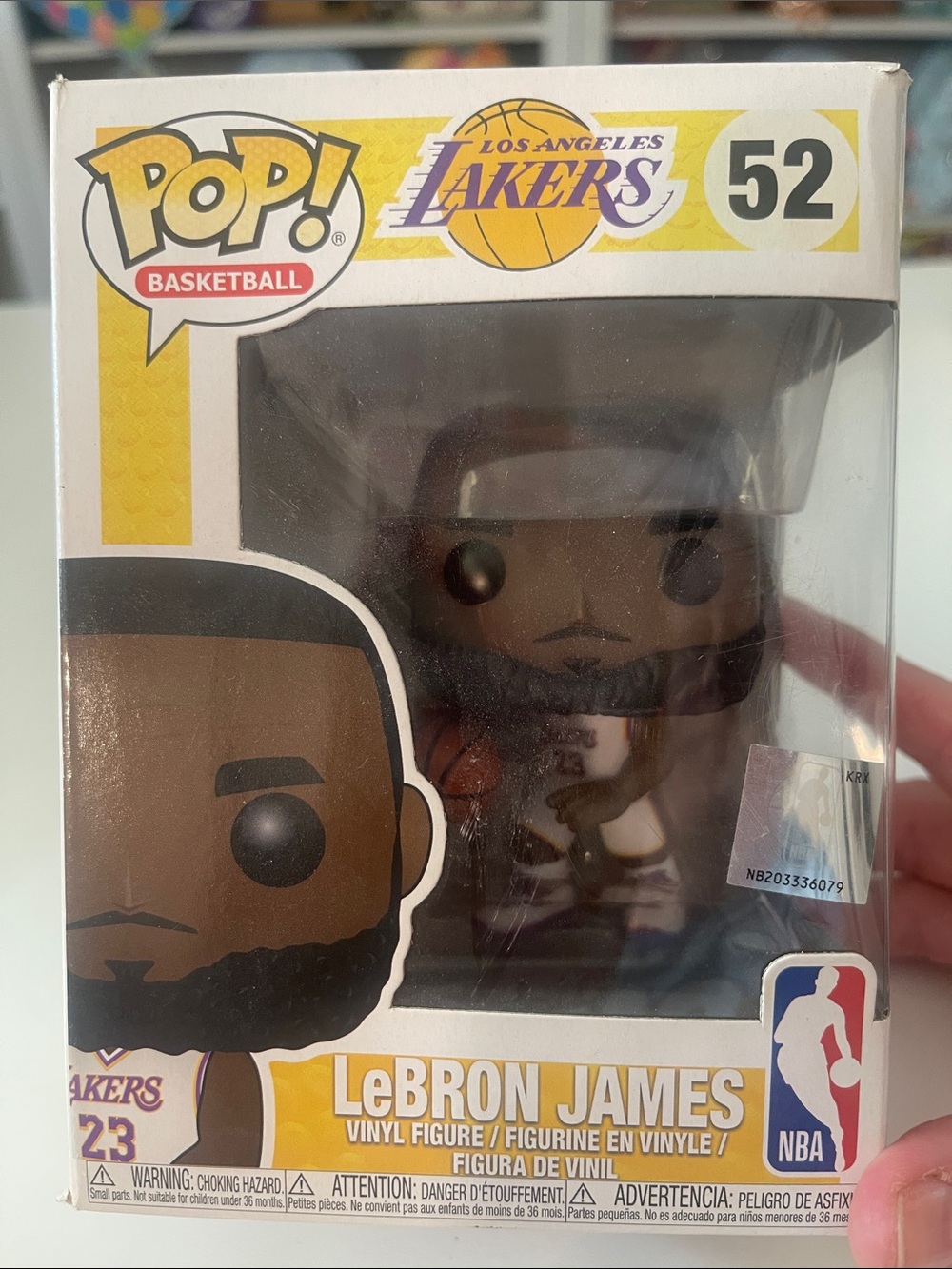 Funko LeBron James Lakers Yellow White Brown Vinyl Figure #52